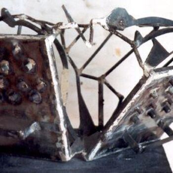 Sculpture titled "Detalle de Bandoneo…" by Silvia Marcela Destoia   (Esculturas), Original Artwork