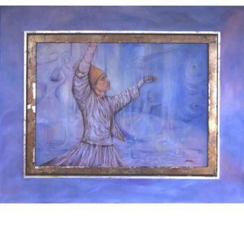 Painting titled "La danza della luce" by Silvia Pellicciari, Original Artwork, Oil