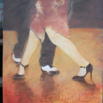 Painting titled "Tango" by Silvia Pellicciari, Original Artwork, Acrylic