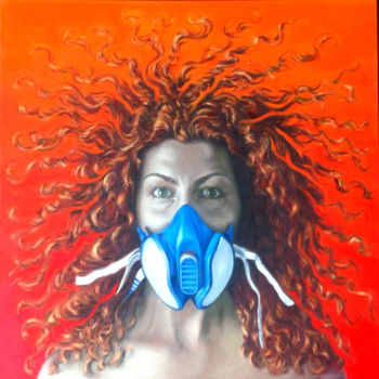 Pintura titulada "Respiro-(la-terra-d…" por Silvia Rea, Obra de arte original, Oleo