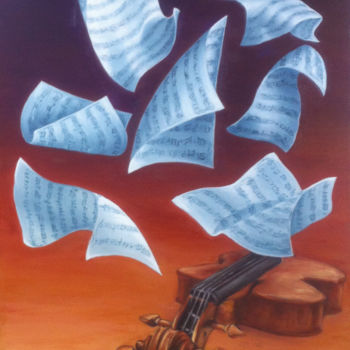 Painting titled "come-farfalle-" by Silvia Rea, Original Artwork, Oil