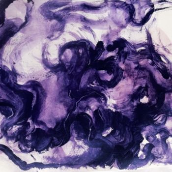 Malarstwo zatytułowany „Purple Rain” autorstwa Silvia Ruiz-Poveda, Oryginalna praca, Akryl