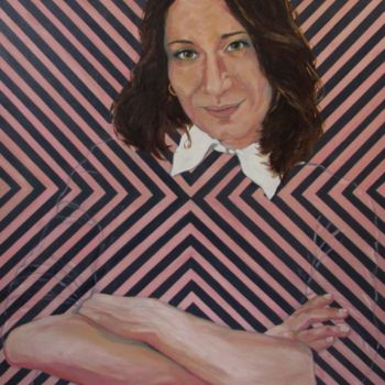 Schilderij getiteld "Alessandra" door Silvia Sarsano, Origineel Kunstwerk, Olie