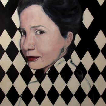 Pintura titulada "Kartlis Deda (Portr…" por Silvia Sarsano, Obra de arte original, Oleo
