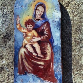 Artesanato intitulada "madonna  con bambino" por Silvia Benfenati, Obras de arte originais