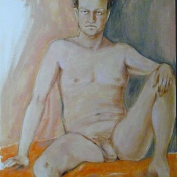 nudo maschile seduto