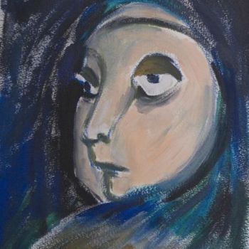 Malerei mit dem Titel "samira" von Silvia Benfenati, Original-Kunstwerk, Öl