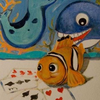 Painting titled "nemo" by Silvia Benfenati, Original Artwork, Other