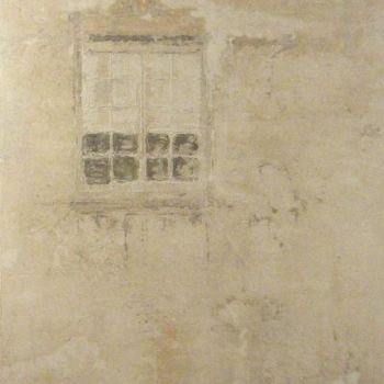 Pintura titulada "fenêtre d'atelier" por Silvia Leveroni Calvi, Obra de arte original