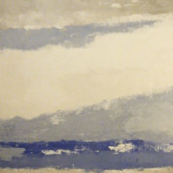 Peinture intitulée "ciel et mer" par Silvia Leveroni Calvi, Œuvre d'art originale