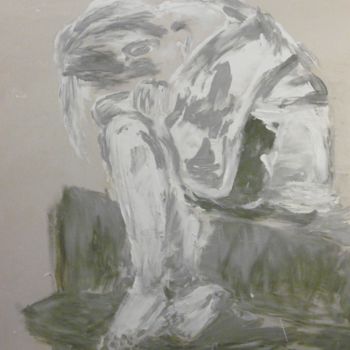 Картина под названием "chagrin" - Silvia Leveroni Calvi, Подлинное произведение искусства