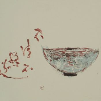 Peinture intitulée "giapponese-65x54.jpg" par Silvia Leveroni Calvi, Œuvre d'art originale