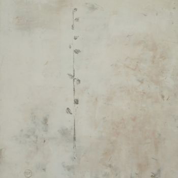 Peinture intitulée "germoglio-rosa-61x5…" par Silvia Leveroni Calvi, Œuvre d'art originale