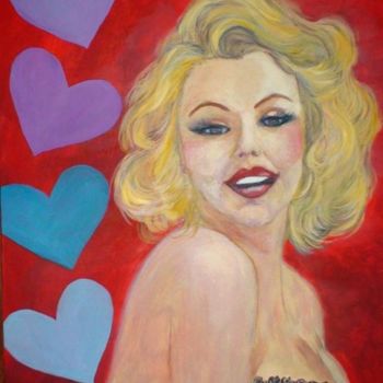 Картина под названием "*Marilyn Monroe Apa…" - Silviane Moon, Подлинное произведение искусства, Чернила