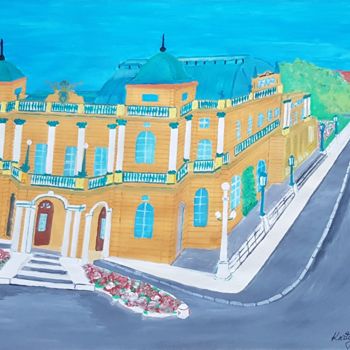 Painting titled "Hrvatsko narodno ka…" by Kristof, Original Artwork, Tempera