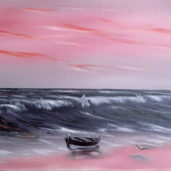 Painting titled "beaches-001af.jpg" by Sim Cynthia Adams, Original Artwork, Oil