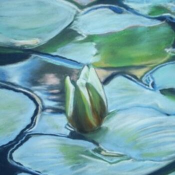 Pintura intitulada "Lotus3" por Sim13, Obras de arte originais