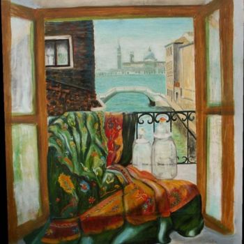 Painting titled "Venise" by Sim13, Original Artwork