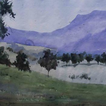 Painting titled "Landscape - SB075" by Sima Arts Gallery, Original Artwork