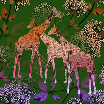 Arte digitale intitolato "garden" da Sima Bart, Opera d'arte originale, Pittura digitale