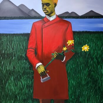 Painting titled "Owonibi" by Simeon Nwoko, Original Artwork, Acrylic