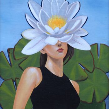 Pintura titulada "Water lillie" por Sumeon Barias, Obra de arte original, Oleo