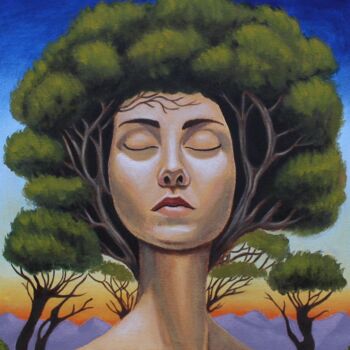 Pintura titulada "Forest" por Sumeon Barias, Obra de arte original, Oleo
