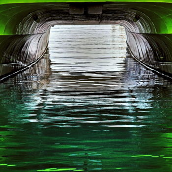 Photography titled "green water" by Simon Gaitanidis, Original Artwork, Digital Photography