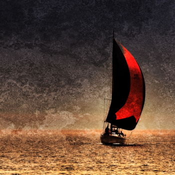 Φωτογραφία με τίτλο "sailing" από Simon Gaitanidis, Αυθεντικά έργα τέχνης, Χειρισμένη φωτογραφία