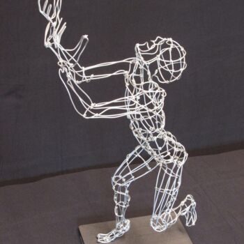 Sculpture intitulée "Why?" par Simon Berson, Œuvre d'art originale, Métaux
