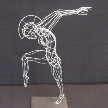 Sculpture titled "Dancer 26" by Simon Berson, Original Artwork, Metals