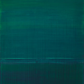 Peinture intitulée "Dark Green" par Simon Findlay, Œuvre d'art originale, Acrylique