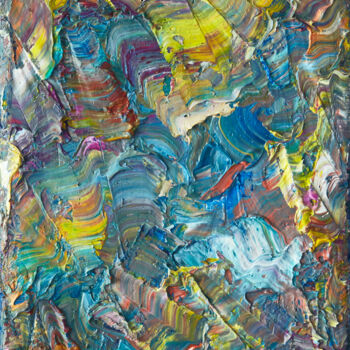Schilderij getiteld "Colourscape 15" door Simon Findlay, Origineel Kunstwerk, Olie