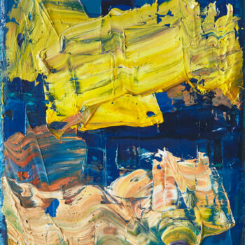 Картина под названием "Colourscape 11" - Simon Findlay, Подлинное произведение искусства, Масло