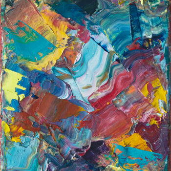 Картина под названием "Colourscape 19" - Simon Findlay, Подлинное произведение искусства, Масло