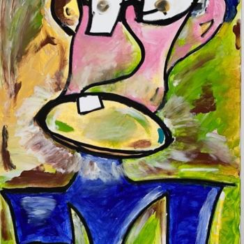 Картина под названием "Ferdinand" - Simon Léonard, Подлинное произведение искусства, Акрил Установлен на Деревянная рама для…