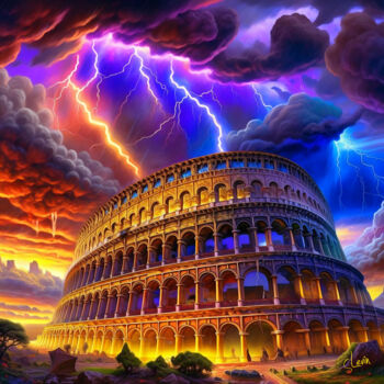 Digital Arts titled "colosseum" by Simon Levin, Original Artwork, Digital Painting