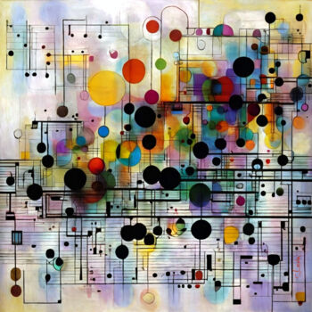 Цифровое искусство под названием "sound of explosions" - Simon Levin, Подлинное произведение искусства, Цифровая живопись