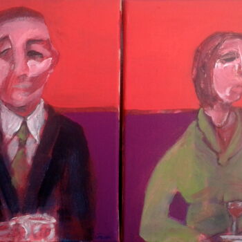 Malerei mit dem Titel "couple" von Simon Taylor, Original-Kunstwerk