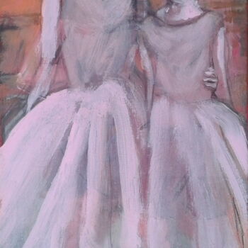 Pintura titulada "ballerinas" por Simon Taylor, Obra de arte original