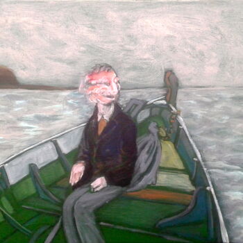 Painting titled "boat trip" by Simon Taylor, Original Artwork