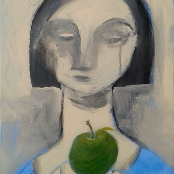 Painting titled "apple" by Simon Taylor, Original Artwork