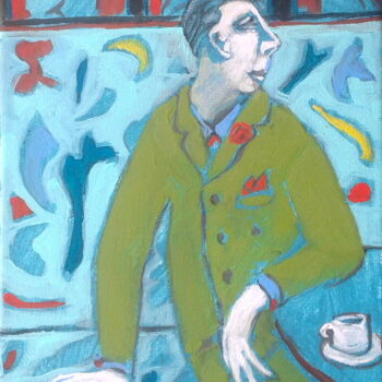 Malarstwo zatytułowany „cafe” autorstwa Simon Taylor, Oryginalna praca