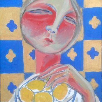 Painting titled "lemons" by Simon Taylor, Original Artwork