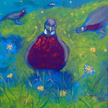 Painting titled "birds 4" by Simon Taylor, Original Artwork