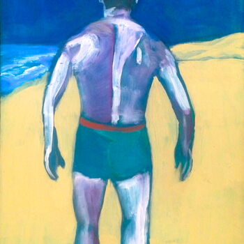 Peinture intitulée "beach 3" par Simon Taylor, Œuvre d'art originale