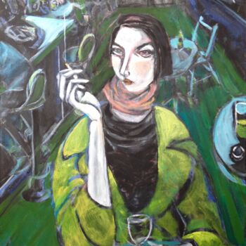 Painting titled "empty glass" by Simon Taylor, Original Artwork