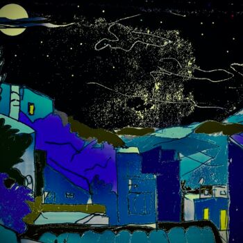 Arte digitale intitolato "moonlight" da Simon Taylor, Opera d'arte originale, Pittura digitale