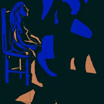 Digitale Kunst mit dem Titel "shadows" von Simon Taylor, Original-Kunstwerk, Digitale Malerei