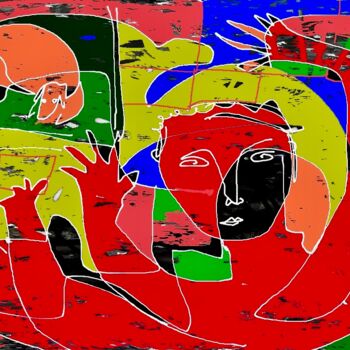 Цифровое искусство под названием "lockdown" - Simon Taylor, Подлинное произведение искусства, Цифровая живопись